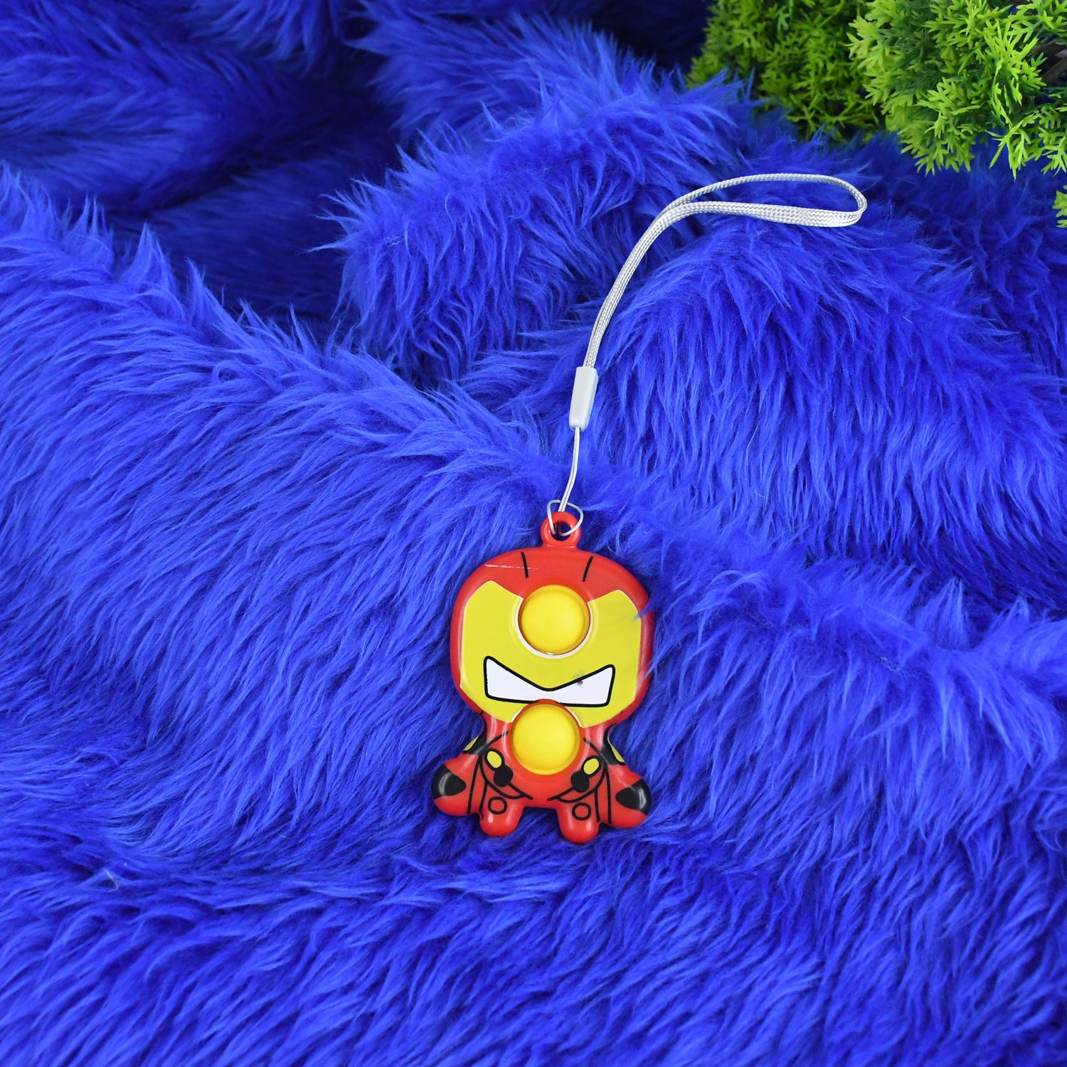 Creative Cartoon Superhero Style Mini Push Pop Bubble Keychain (1 Pc) Creative Cartoon Superhero Style Mini Push Pop Bubble Keychain (1 Pc)